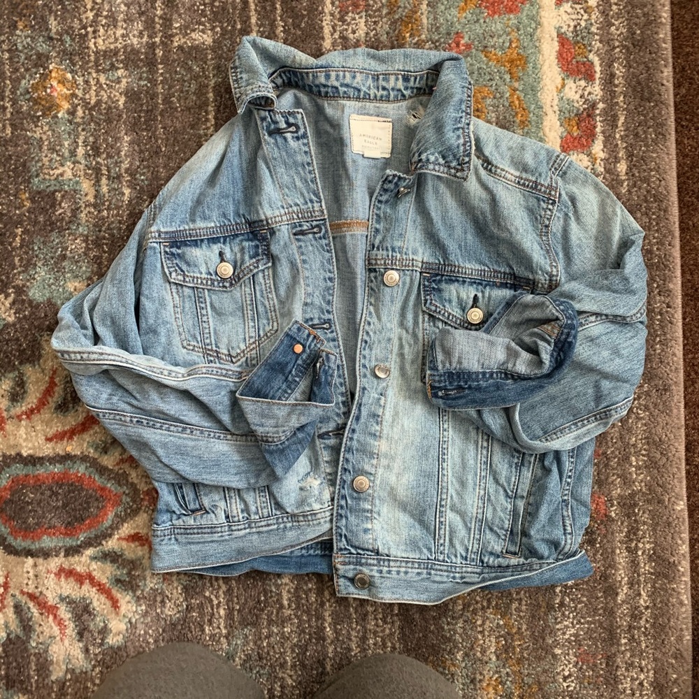 American eagle custom denim jacket